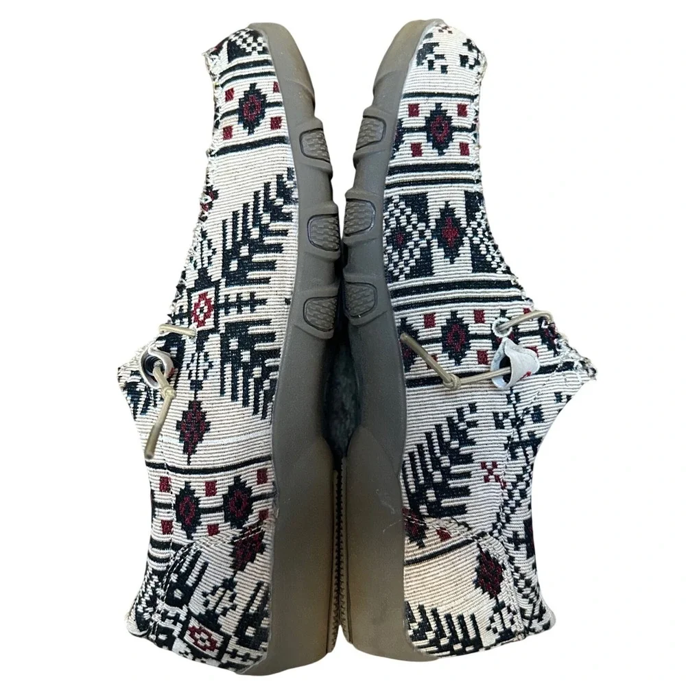 Roper Womens Southwestern Aztec Tapestry Slip On Loafers Shoes Size 10